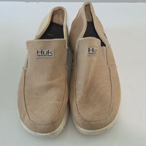 Huk Tan Loafers Slip-Ons Casual